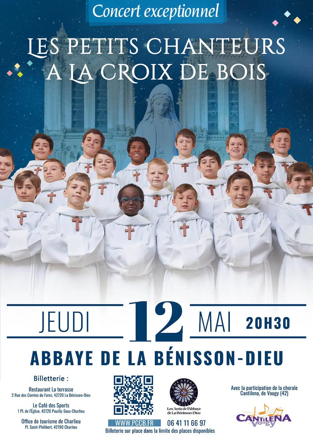 affiche des petits chanteurs à la croix de bois lieu abbaye de la bénisson-dieu